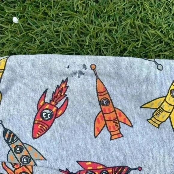 Stella Mccartney kids rocket ship matching sweat set grey size 18 months - Picture 2 of 3